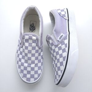 Vans Kids Classic Checkered Slip On Shoes size 2.5
